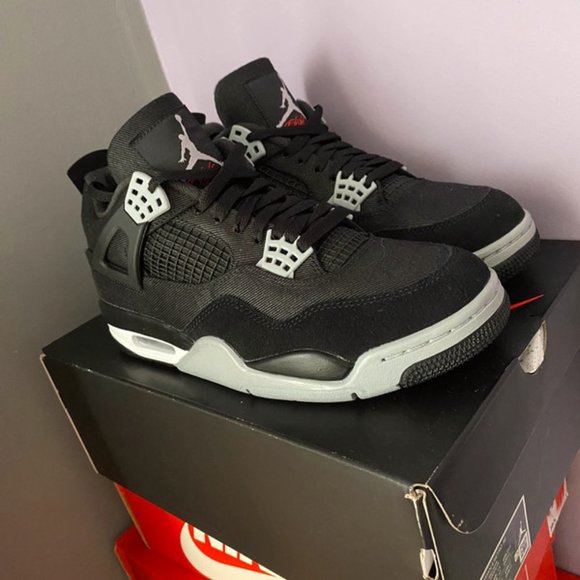 Jordan 4 Retro Black Canvas main image 4